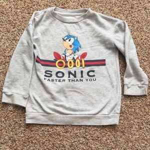 Sonic the Hedgehog Kids Gray Sweatshirt